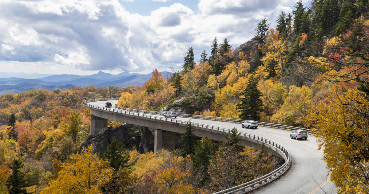 Autumn Scenic Driving Route